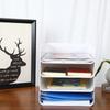 A4 Vertical Document Letter Letter Storage for 4-tier Tray, Case, Tray, Books, Etc. (4pcs/set, White)