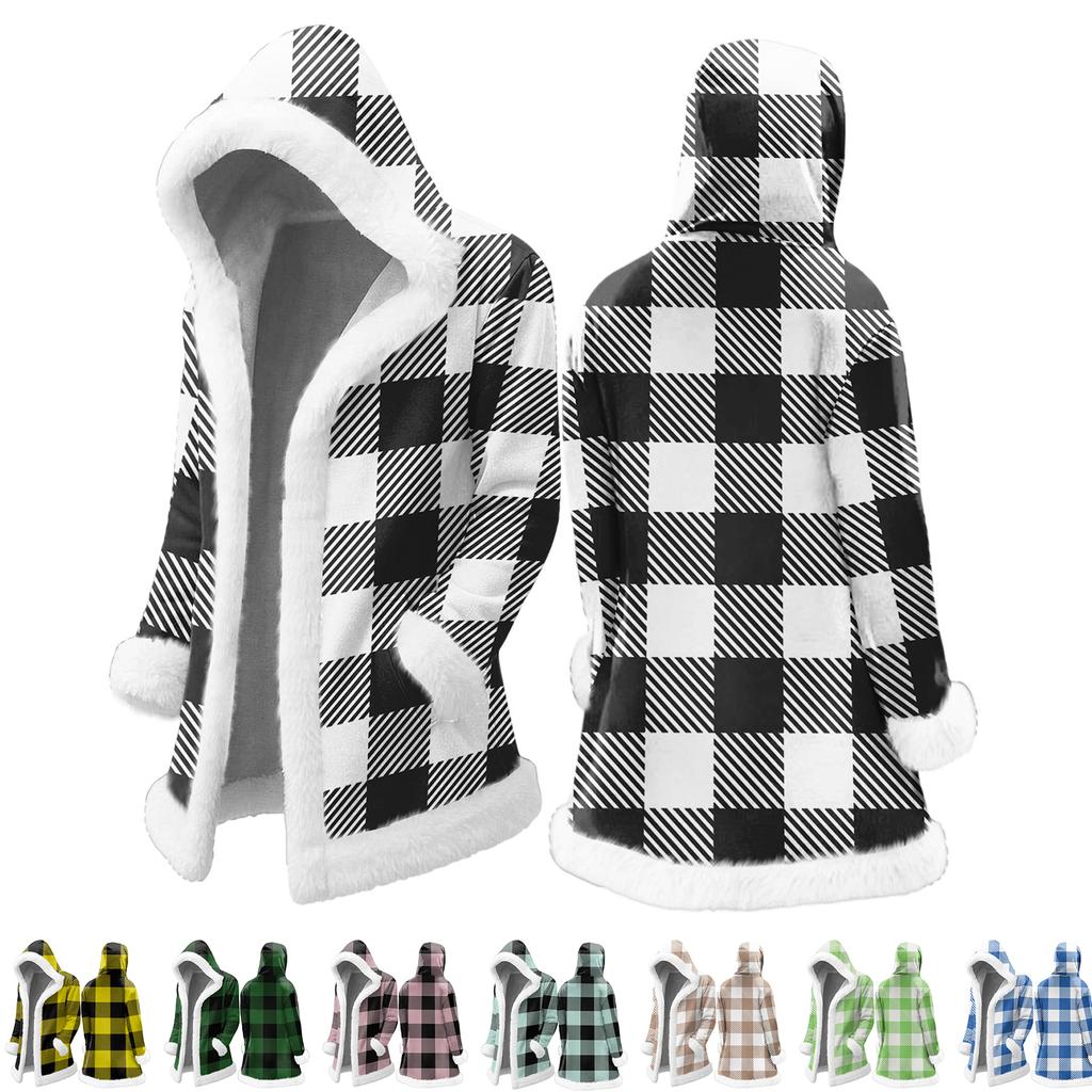 Pánský kardigan s kapucí, dlouhý, hřejivý kabát