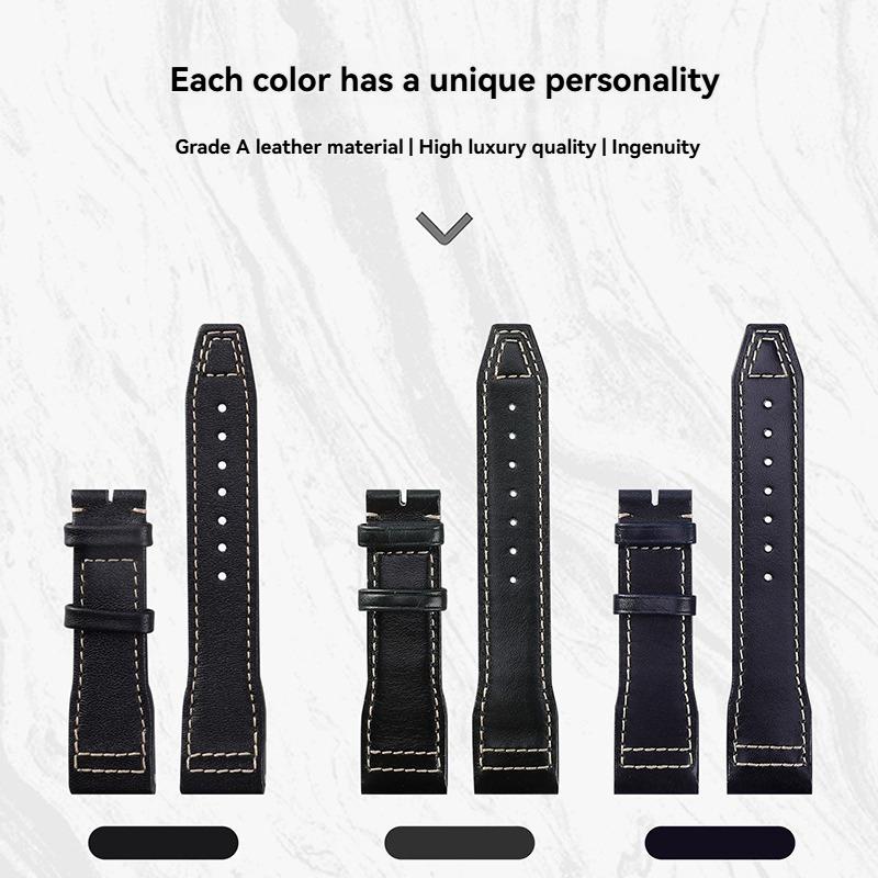 20mm 21mm Schnellwechsel-Armband für IWC Pilot Mark XVIII Le Petit Prince Spitfire Echts Leder Uhrenarmband Ersatz