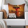Band G-Gorillaz Plastic Beach Pillow Case Applicable Space For Guest Rooms Interiors Cars Office House Decoration