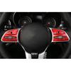 Red Aluminum Steering Wheel Switch Cover Trim For Benz C-Class  -