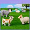 Adorable Resin Miniature Sheep Figurine Perfect For Diy Garden Or Farm Dcor
