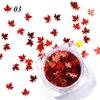 Glitter Gradient Maple Leaf Nail Art Sequins Applique Christmas Decor