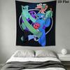 Rainbow Friends Force Wandteppich Ästhetischer Wandbehang Bedruckte Stoffdecke Dekorative Wandteppiche für Schlafzimmer Wohnzimmer Heimdekoration
