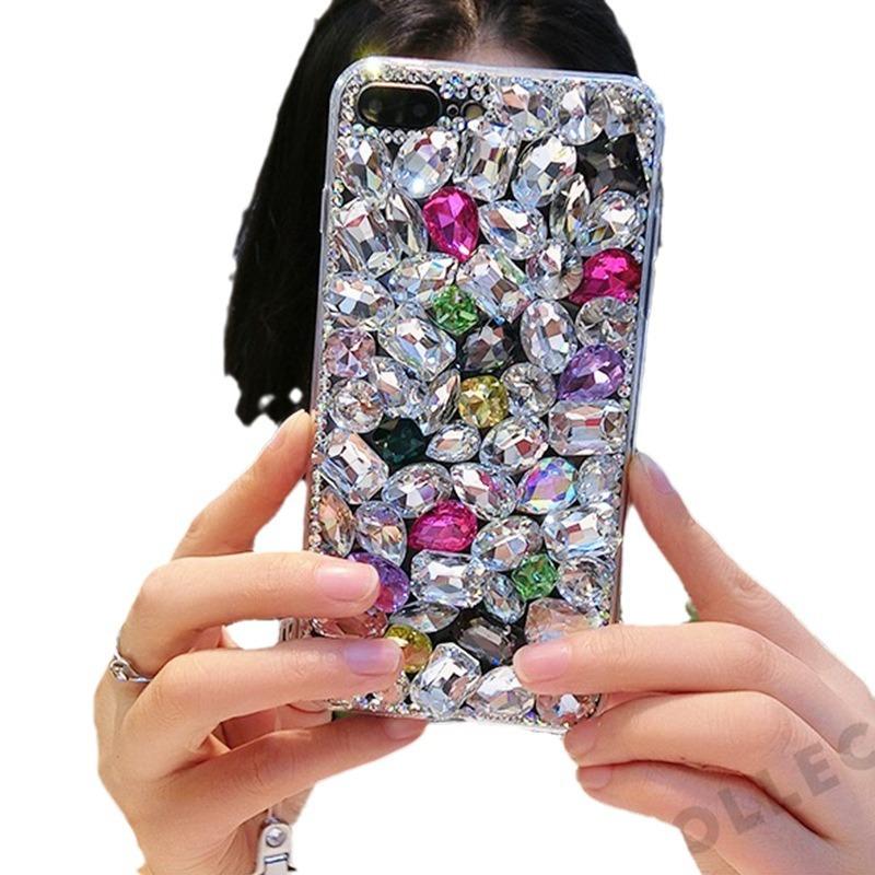 Apple 17 Mobile Phone Case Is Suitable For Iphone16Promax Rhinestone Xs Colorful 12 Transparent 15 Acrylic Women'S Models.