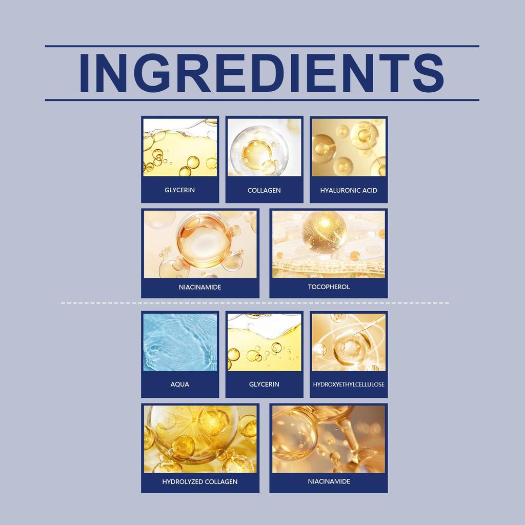 Collagen Set Firming And Moisturizing Care Set Enhancing Elasticity Moisturizing Collagen Mask Face Serum,30ML