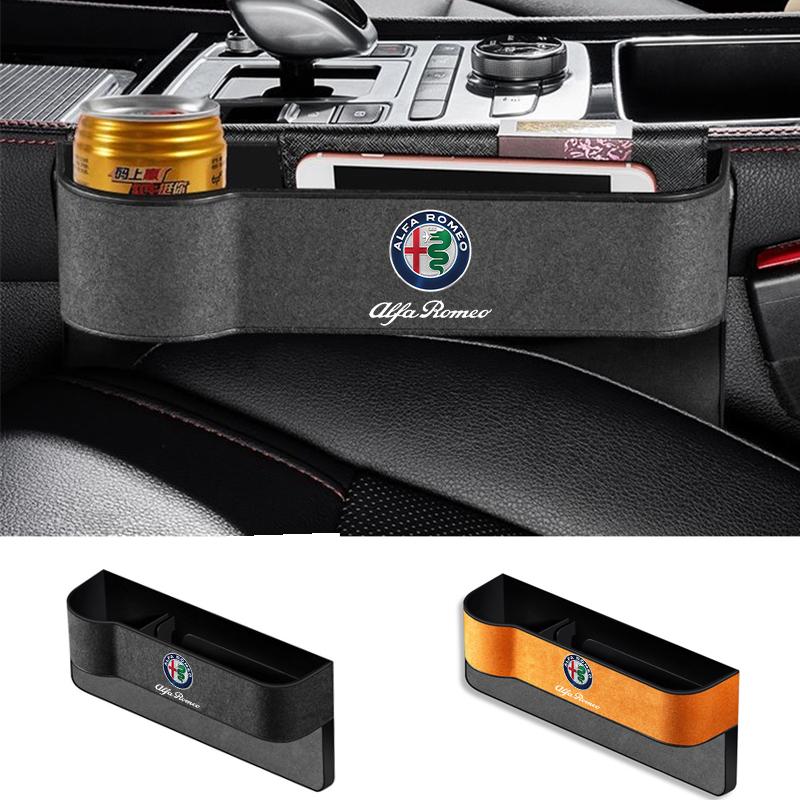 AZXL7 Car Seat Gap Box Pocket Seat Crevice Storage Bag For Alfa Romeo giulia stelvio giulietta 159 147 156 166 Car Accessories