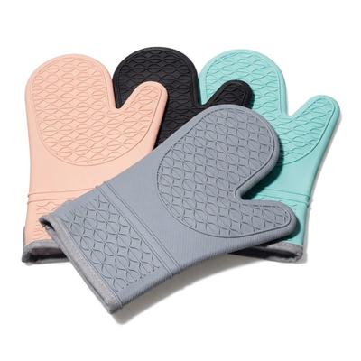 Luvas de Silicone Resistentes ao Calor com Pegada Antiderrapante Luvas de Churrasco Potholder de Cozinha de Grau Alimentício Doméstico