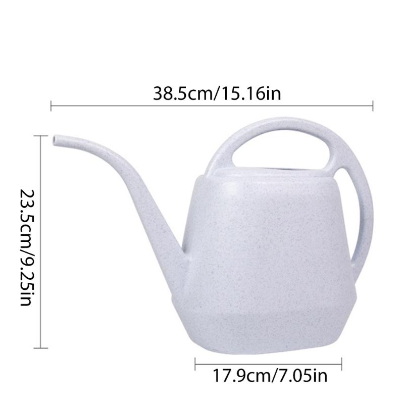Regadera 4L Regadera de Plástico con Asa Cómoda Regadera Pequeña para Jardín Boquilla Larga para Interior Exterior