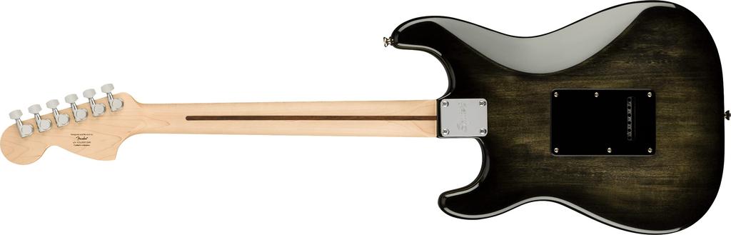Squier by Fender Electric Guitar Affinity FMT Maple Black Black Burst with Soft Case Series™ Stratocaster® HSS, Fingerboard, Pickguard,