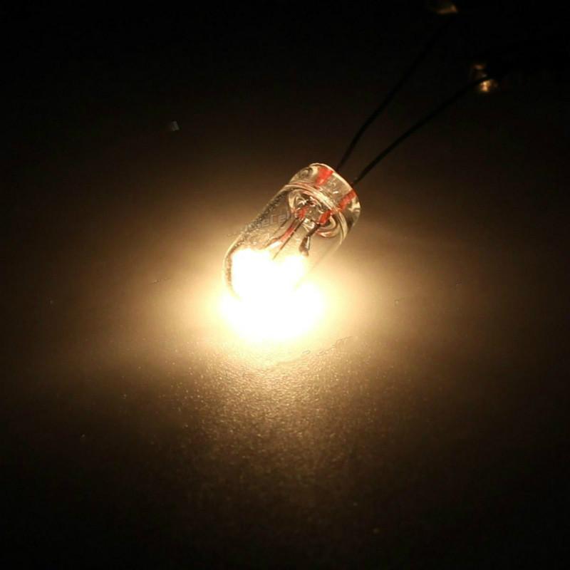 10Pcs 5mm 4mm 3mm 12V Mini Bulb of Wheat Rice Bulbs Edison Incandescent Filament Rice Bulb Climate Radio Switch Button Bulbs