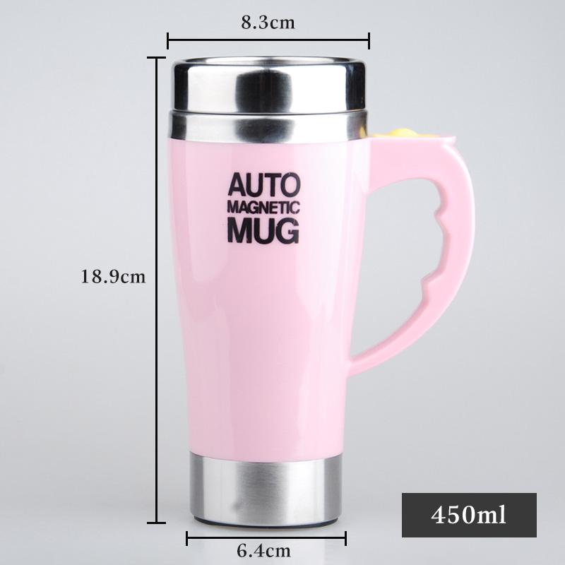 Automatic Self Stirring Magnetic Mug, Electric Auto Magnetic Coffee Mug, Auto Mixing Juice Milk Cup, Stainless Steel, 401-500ml