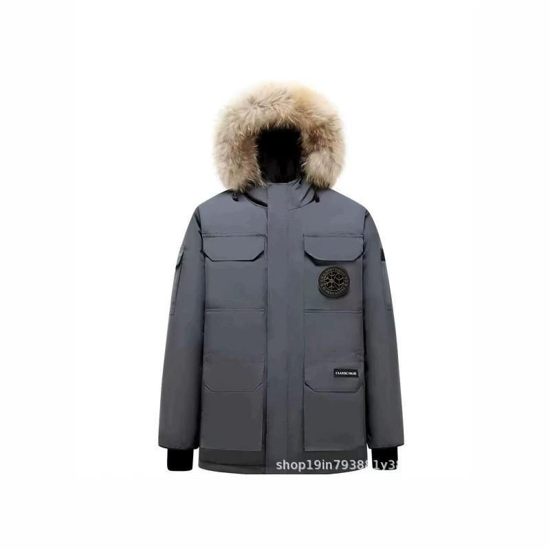 Dumping goods men's and women's Parker medium and long down jackets men's winter new expedition coat jacket