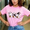 Cute Halloween BOO Printed Tshirt Casual Short Sleeved Round Neck Suitable for All Seasons Versatile Womens Tshirt