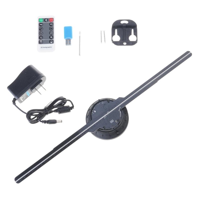 Upgrade 3D Hologramm Werbe-Display-Fächer Hohe Auflösung Hinzugefügt Holografischer Projektor-Fächer Geschäftsgeschäft Laden