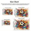 Graffiti Soccer Print Large Room Carpet Non Slip Cartoon Kids Bedroom Living Room Floor Mat Home Decor Children's Play Carpet