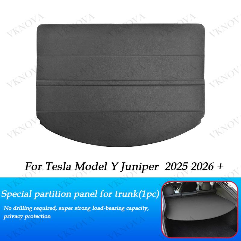 For Tesla Model Y Juniper 2025 Rear Trunk Cargo Cover Privacy Security Shield Luggage Shade Anti-Peeping Car Interior Accessorie