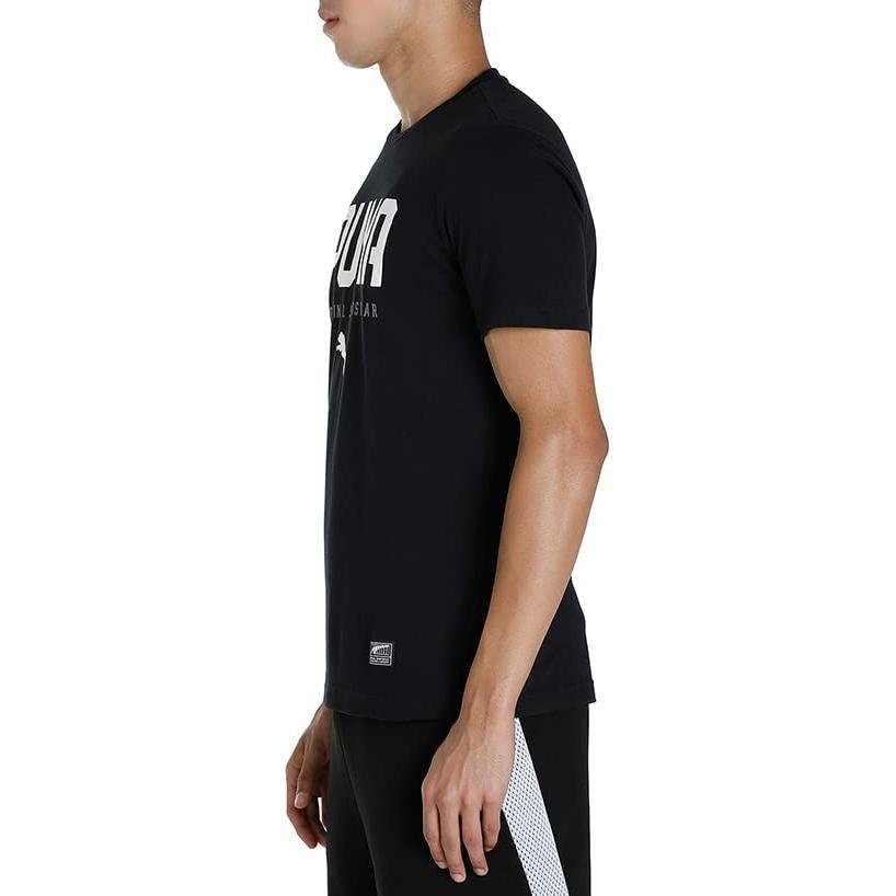 Puma STYLE Graphic Tee 'Black White' Men's 593029-01