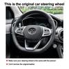 Hand Stitching Auto Car Steering Wheel Cover Wrap For Baic Senova X55 2018 Braid On Steering-wheel Holder Interior Accessories