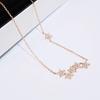 Gold-Plated S925 Sterling Silver Star Pendant Necklace - Light Luxury Korean Style for Women