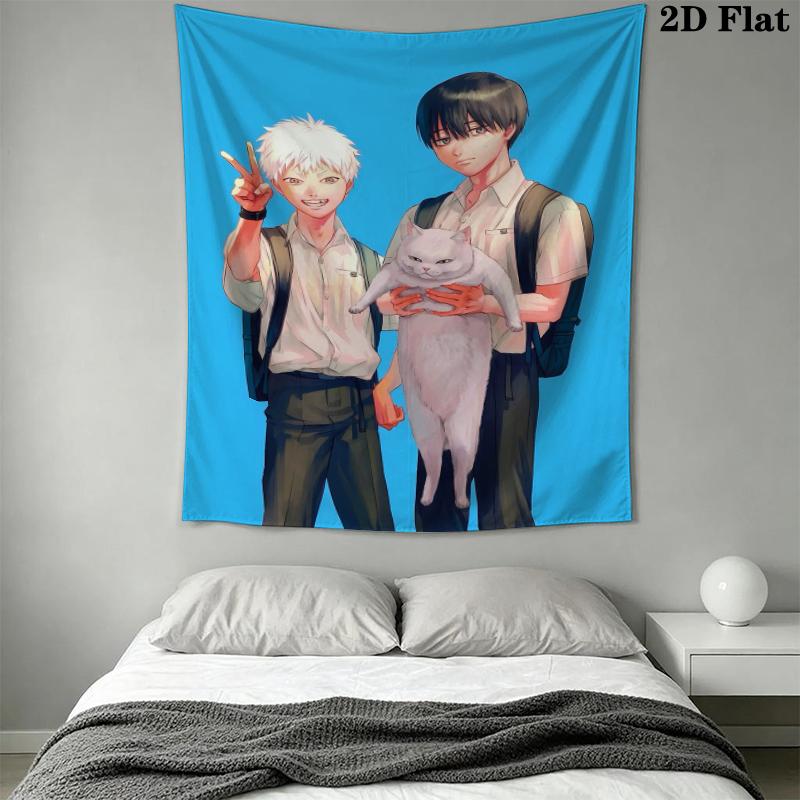 The Summer Hikaru Died Wall Tapestry Aesthetic Wall Hanging Printed Fabric Blanket Decorative Tapestries for Bedroom Living Room Home Decor