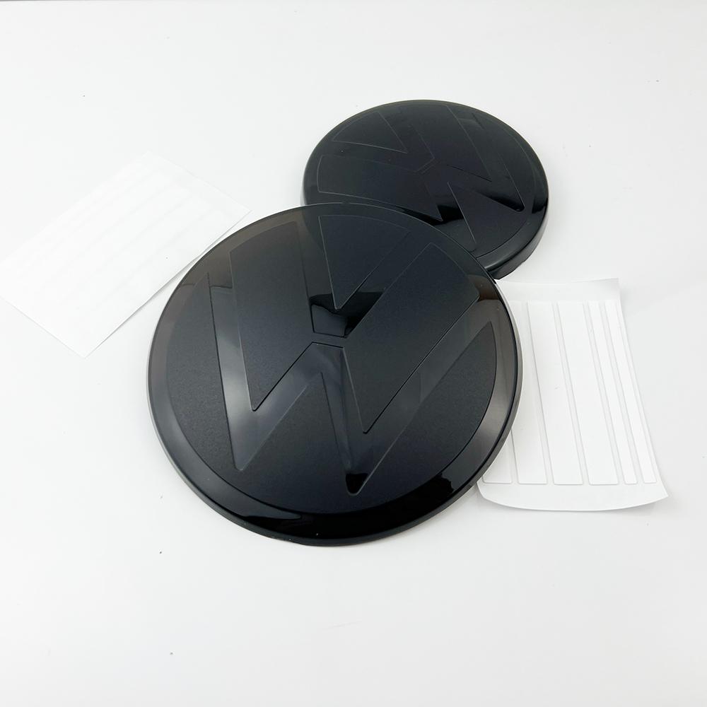 SVLHP1 ABS Front and Rear Emblem For VW Golf 6 Golf 7 Golf 7.5 Golf 8 Not Affect ACC Modified Black Label Flat Mirror Logo Accessory
