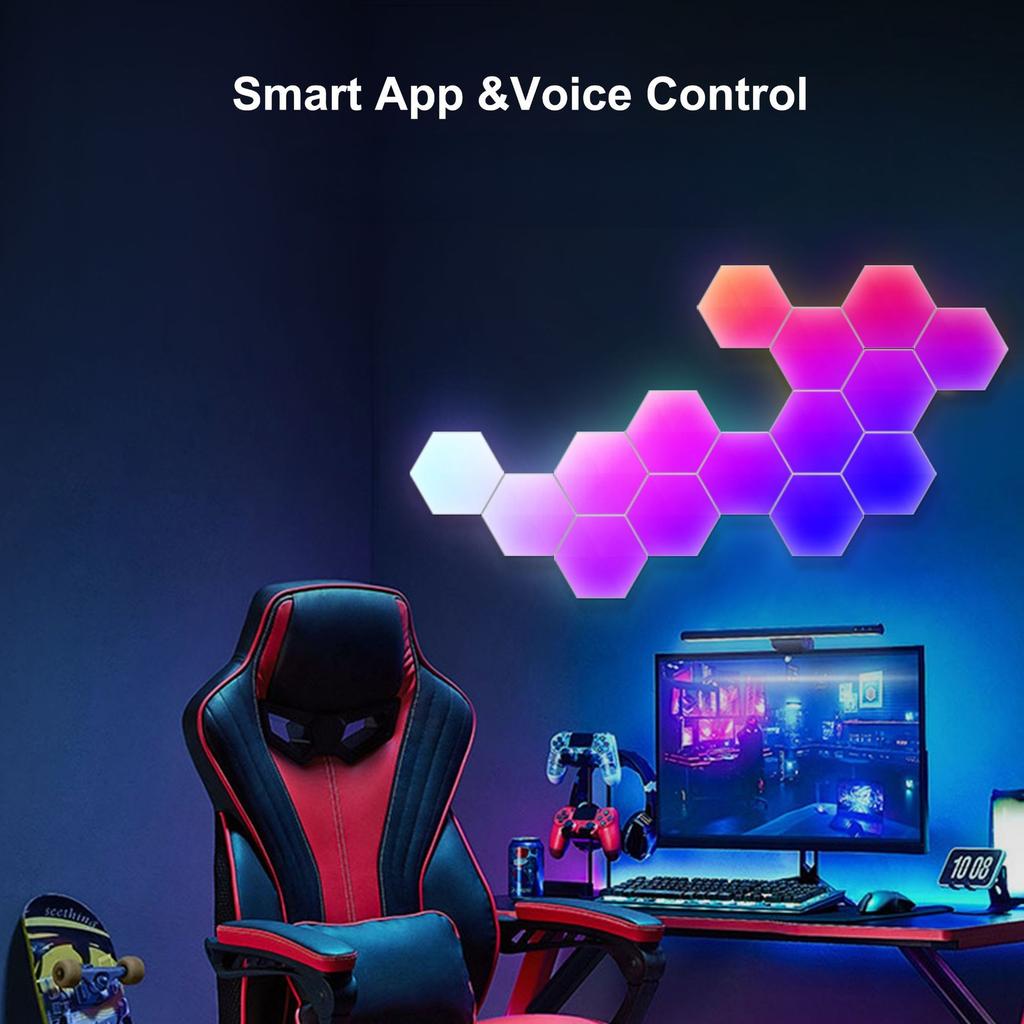 E-Sports Ambience Light Quantum Lamp Voice-Controlled Induction App Remote Control Bedroom Wall