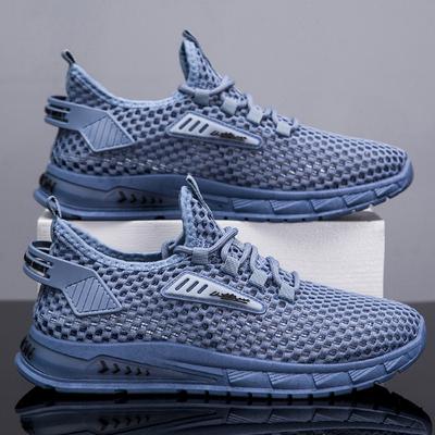 Men's Shoes Spring and Summer New Mesh Breathable Sports Shoes Fashion Trend Large Size Comfortable Soft Sole Casual Running Shoes