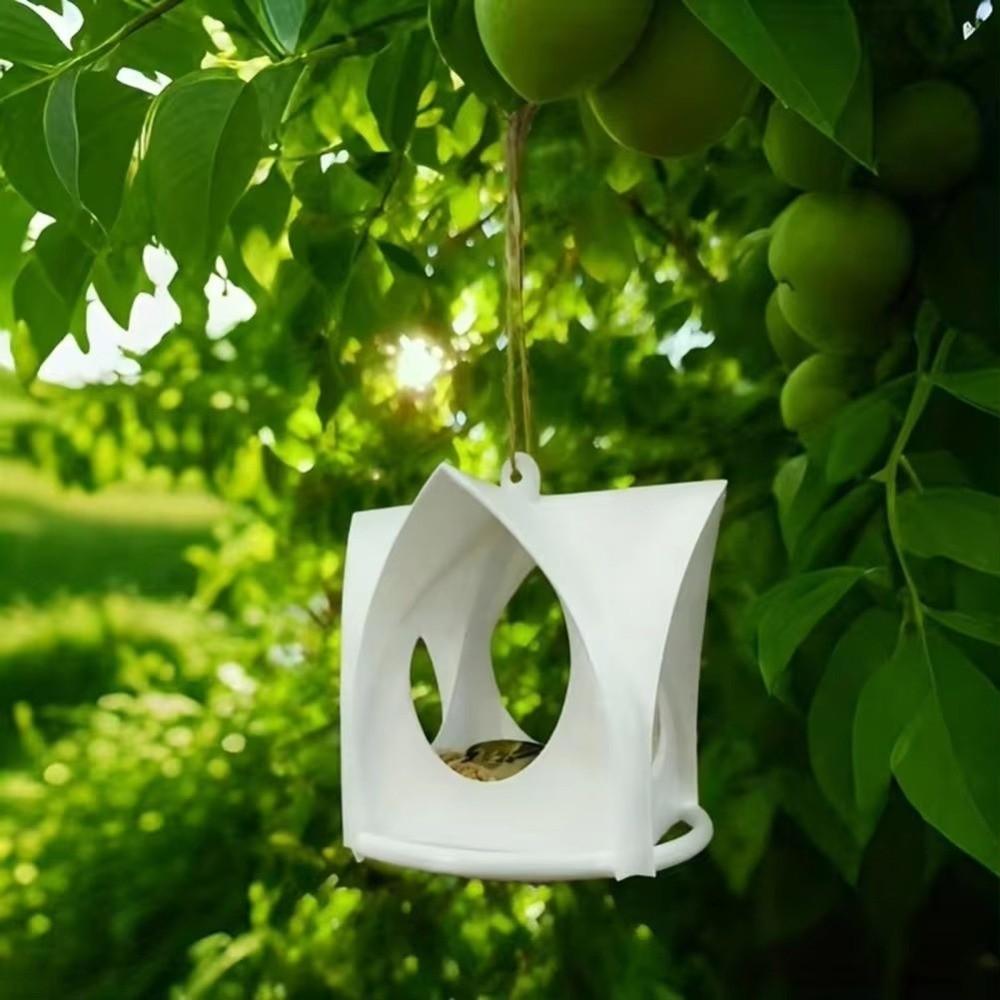 Cottage Style Hanging Bird Feeder Weatherproof Food Dispenser Bird Feeder Station  Garden