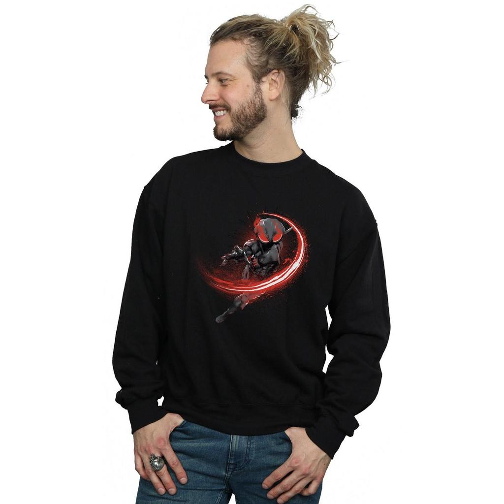 DC Comics Mens Aquaman Black Manta Flash Sweatshirt