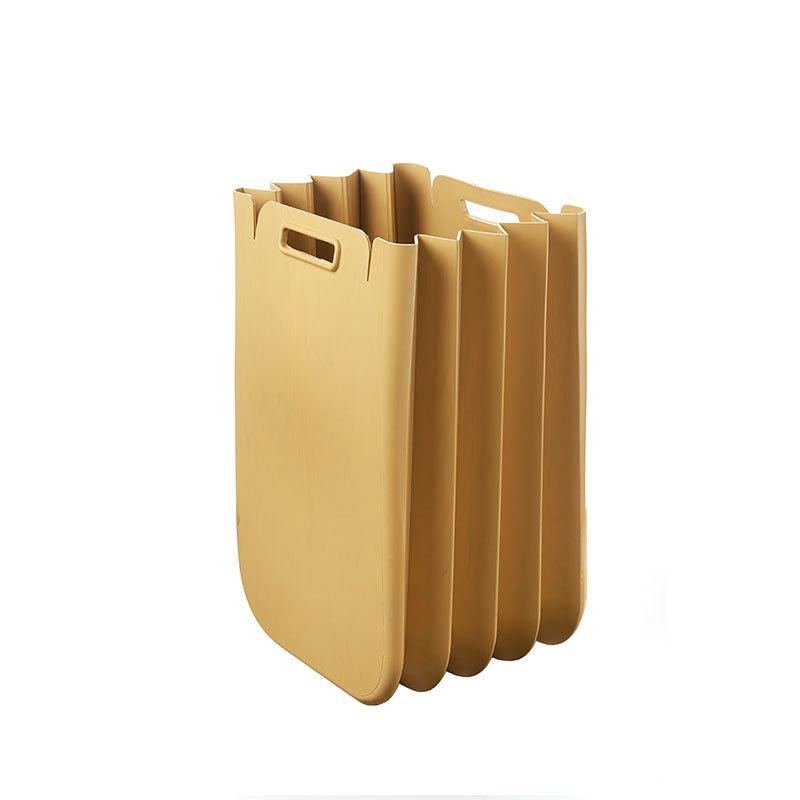 Folding Dirty Laundry Basket Resin Toy Storage Baskets Large Capacity Room Storage Baskets Modern Hanging Organizers with Handle жёлтый 24550₽