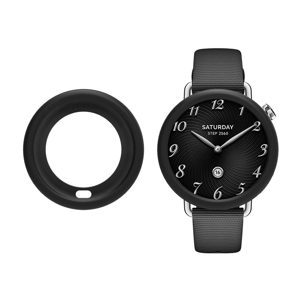 Beskyttelsesdeksel i silikon til Xiaomi Mi Watch S4 41MM Erstatningstilbehør Rammedeksler Skjermbeskyttelsesdeksel hot