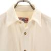 Budweiser 80s 90s Old Long sleeve Flannel shirt M white Men's Used