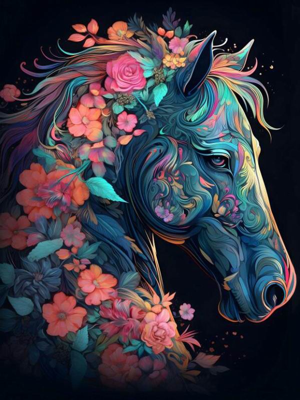 

Алмазная картина, новая коллекция 2024, животные, цветы, сделай сам, полная вышивка стразами, лошадь, тигр, собака, мозаика, наборы для вышивки крестом, Настенный декор Round drill 40x50cm