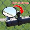 2/1pcs Bicycle Rearview Mirror Adjustable Rotate Auxiliary Handlebar Mount Wide-Angle Convex Cycling Rear View Mirrors Accesso