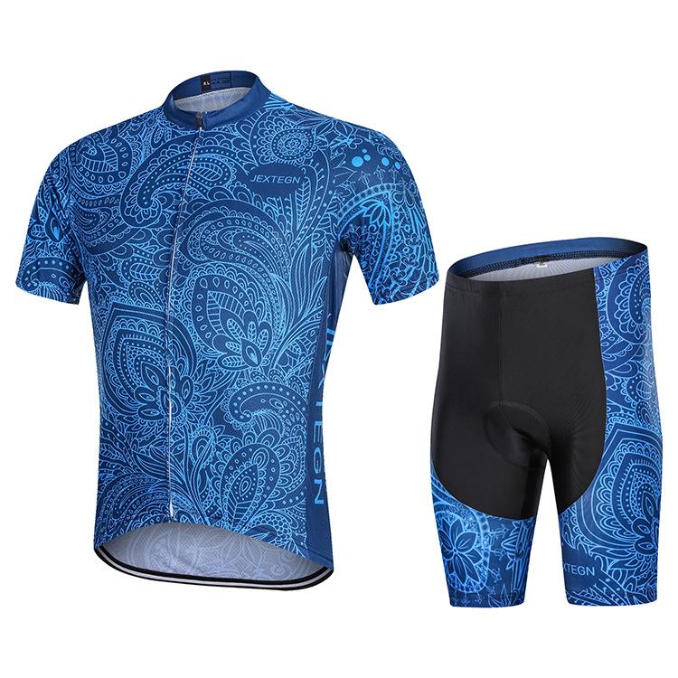 

Mountain Self-made Single Short-sleeved Cycling Suit, Top and Pants, Cycling Equipment 2026 Summer Breathable Cycling Suit, Outdoor Cycling Suit XS темно-синий