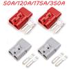 2PCS For Anderson 50A 120A 175A 350A 600V Plug Cable Terminal Battery Power Connector Kit Quick Plug Battery Charging Connector