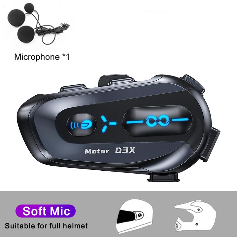 

V5.4 Мотоциклетный шлем Intercom 600M Полудуплексный Interphone Communicator 1000mah Водонепроницаемый GPS Bluetooth гарнитура Водонепроницаемый