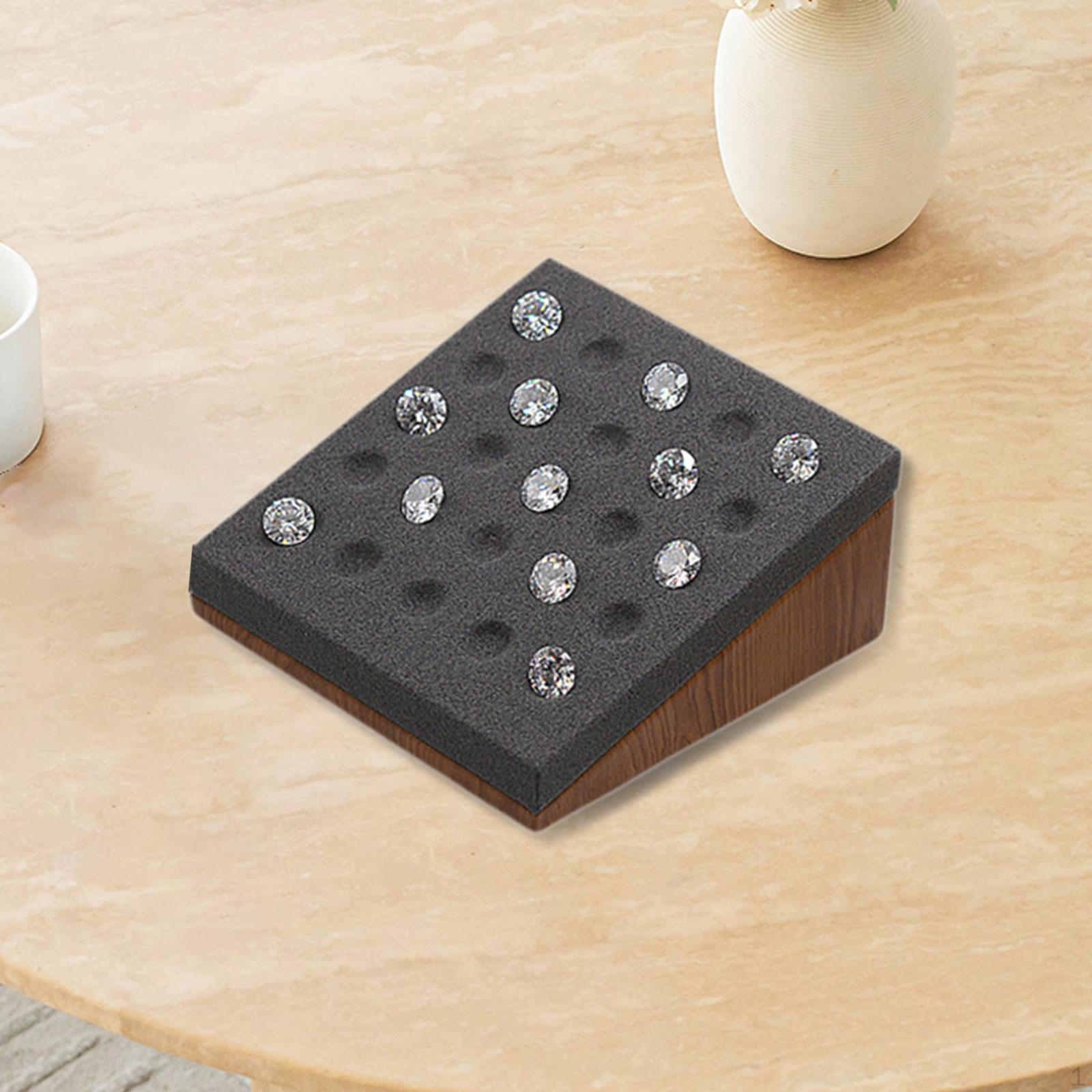 Countertop Jewelry Holder, Inclined Portable Showcase, Display Tray,