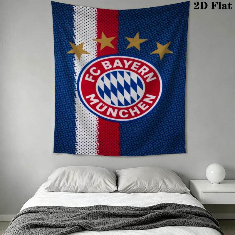 FC Bayern Munich Wall Tapestry Aesthetic Wall Hanging Printed Fabric Blanket Decorative Tapestries for Bedroom Living Room Home Decor