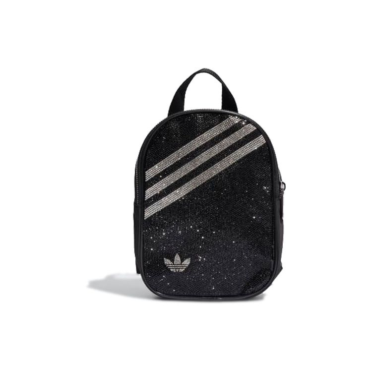 

Adidas Originals Multi-Functional Classic Three Stripes Mini Backpack Unisex Backpacks Black H09137 Mini