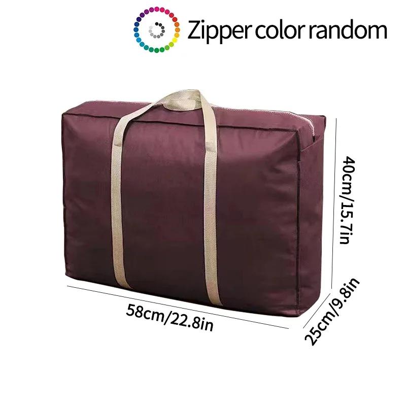 Large Luggage Bag Large Capacity Woven Bag Multifunctional Luggage Packing Bag Clothing Organizer Zipper Portable Moving Bags