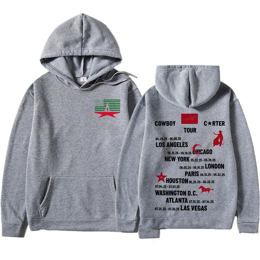 Dámské Mikiny Beyonce Cowboy Carter Tour Módní Vysoce Kvalitní Oversized Pulovry Pánské Dámské Tištěné Na Každý Den