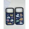 [Cute Autumn and Winter Denim Embroidery Kitten and Puppy] Apple 17promax Mobile Phone Case iPhone16/new