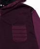 KAIFAI Panel Stripe Long Sleeve Hoodie (Purple) K26Qb223