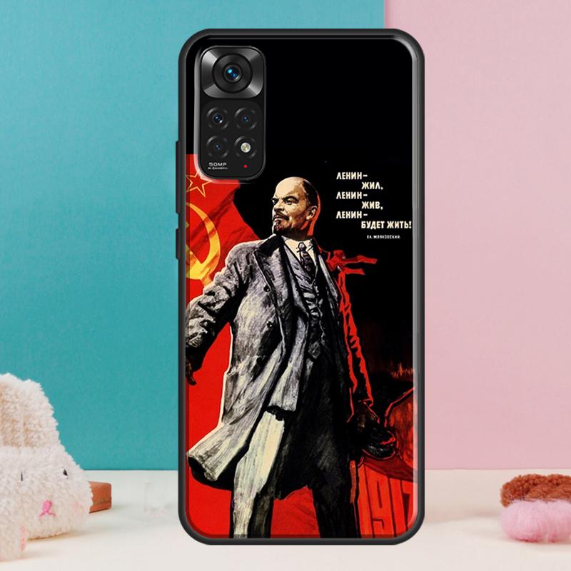 Lenin Soviet Union Flag Case For Xiaomi Redmi Note 14 12 11 9 10 13 Pro 9S 10S 11S 12S Redmi 13C 10C 12C 14C Cover