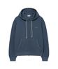 COVERNAT Small Logo Waffle Zip-Up Hoodie Blue