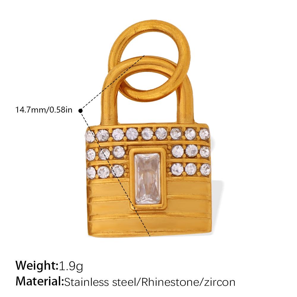 Luxurious Rhinestone Lock Pendant for Women – Unique and Versatile Jewelry Accessory