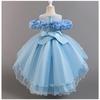 Kids Girls Princess Style Puffy Tulle Wedding Formal Party Dress