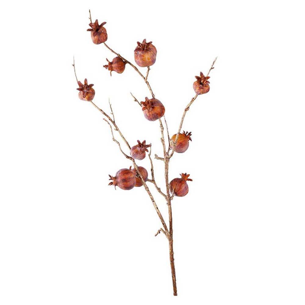 Künstliche Granatenzweige Plastik-Bonsai Falsche Blumen Schaumstoff-Früchte Zweige Handgefertigt Elegante Kunstpflanzen